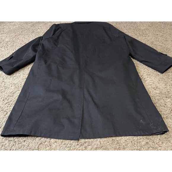 VINTAGE CAMPUS ALL WEATHER Black Coat Zip Out Lining Made In USA Sz 42 READ - Picture 13 of 13